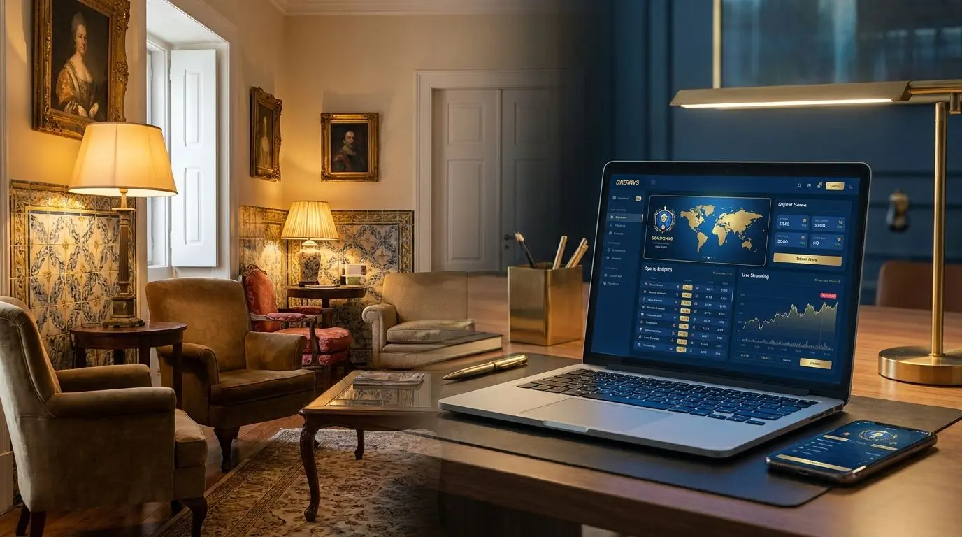 Do espaço físico ao Solverde.pt Transição entre ambiente físico elegante e plataforma digital Solverde.pt